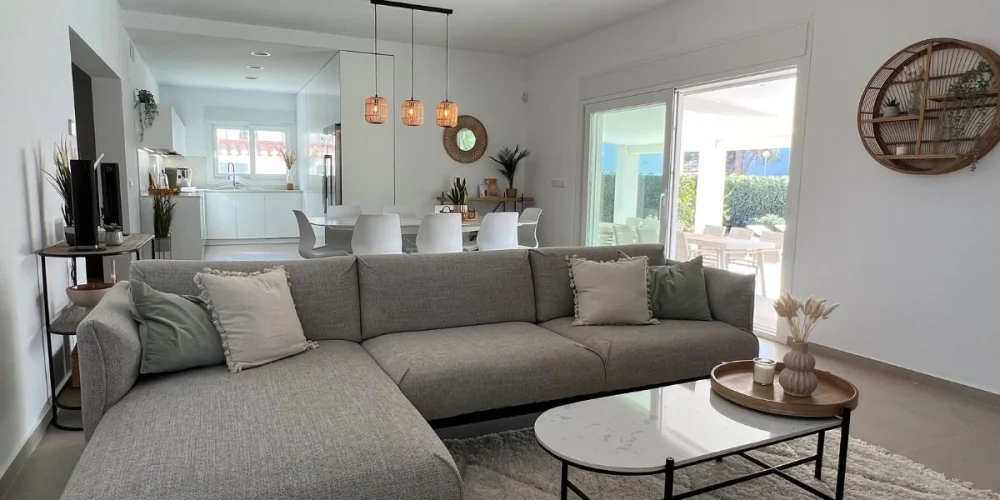 Wohnzimmer Finca Cabo Roig Ferienhaus Spanien